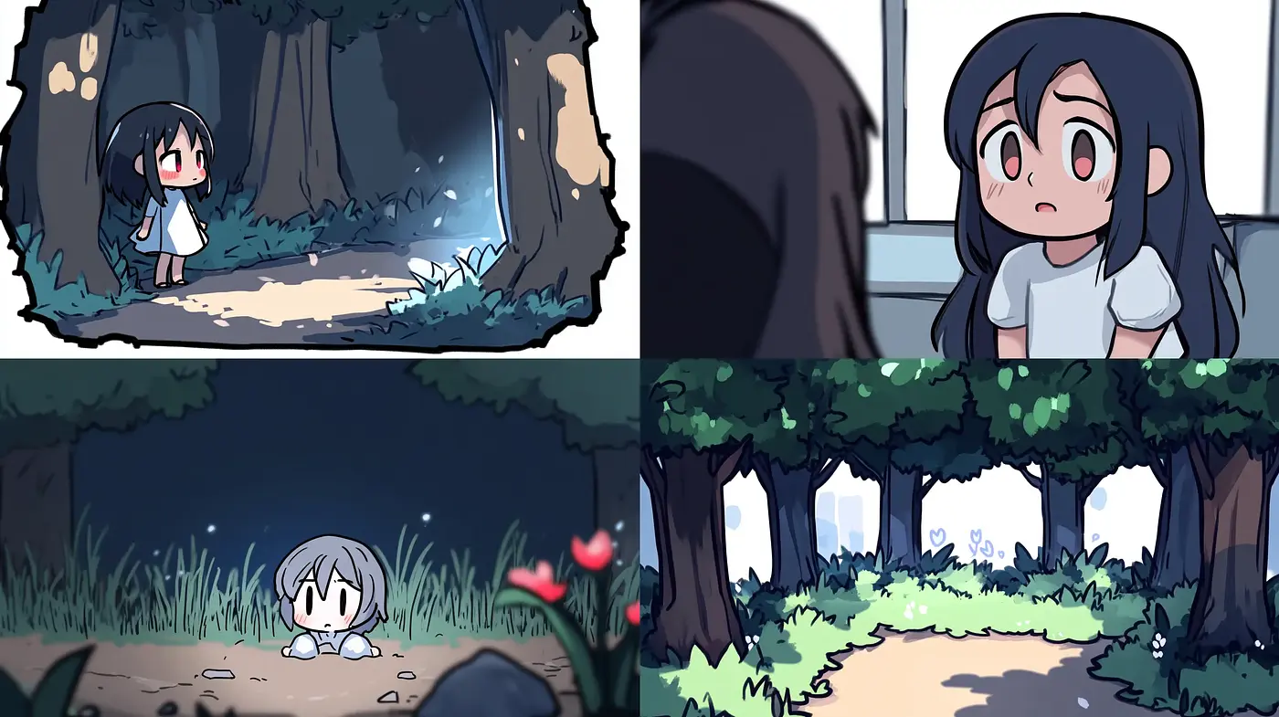 Enchanting Anime-Inspired Woodland Scenes - Midjourney sref style