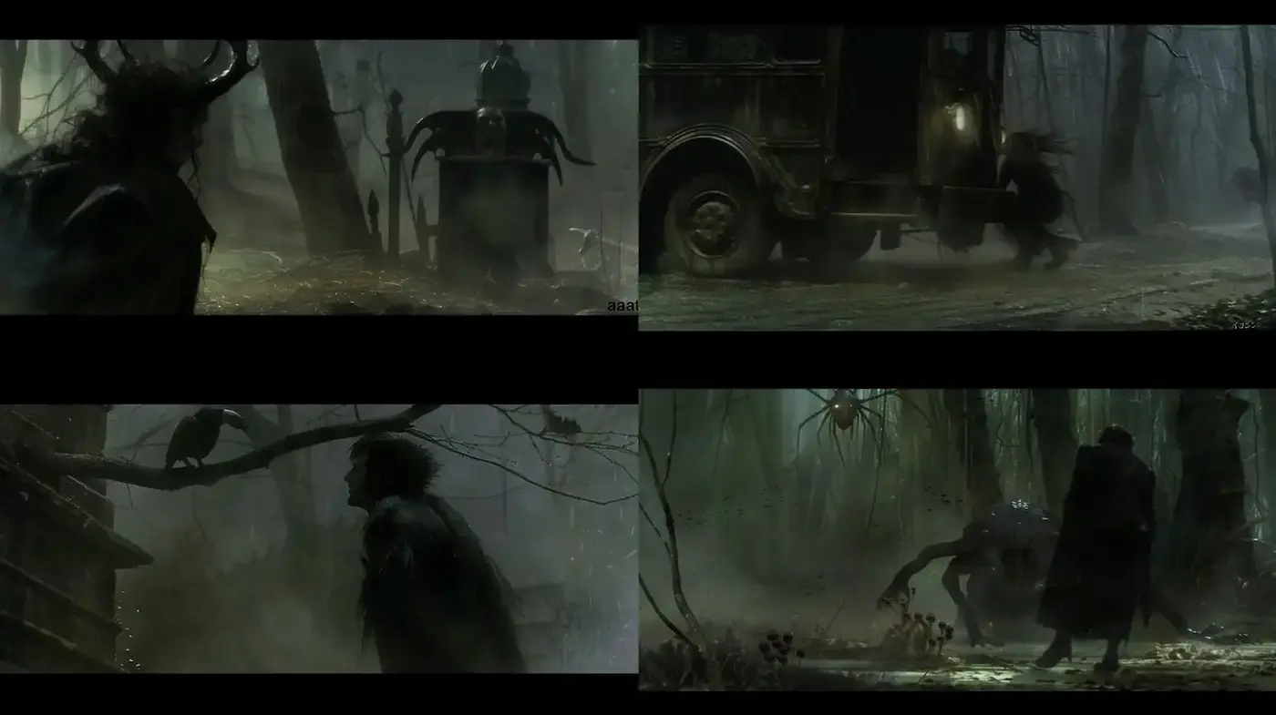 Mysterious and Atmospheric Fantasy Art Style - Midjourney sref style