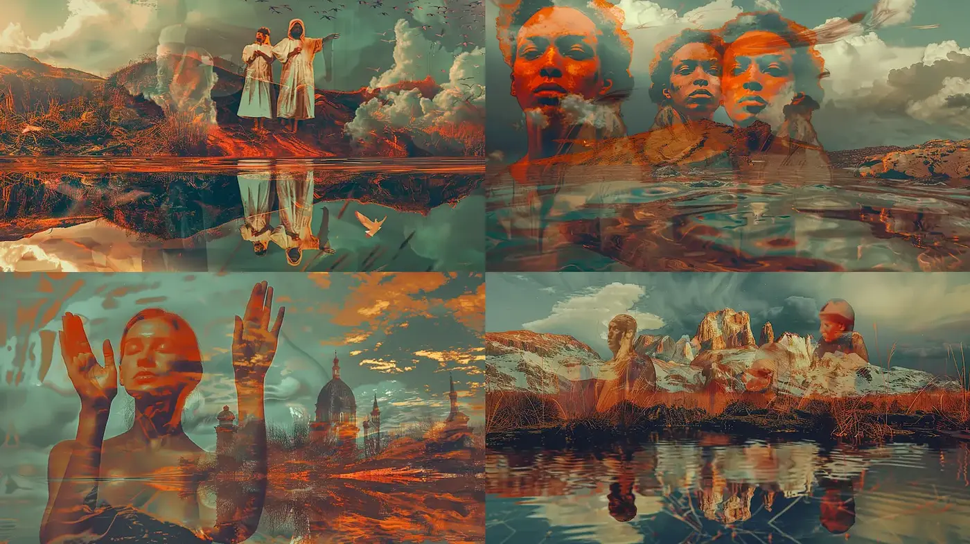 Ethereal and Introspective Imagery with a Dreamlike Quality - Midjourney sref style