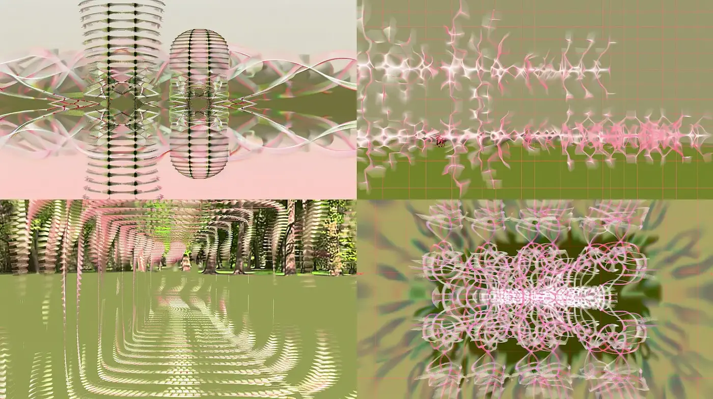 Abstract Visuals with Fluid Structures and Soft Tones - Midjourney sref style