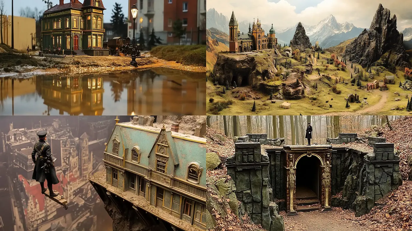 Timeless Echoes of Fantastical Realism - Midjourney sref style