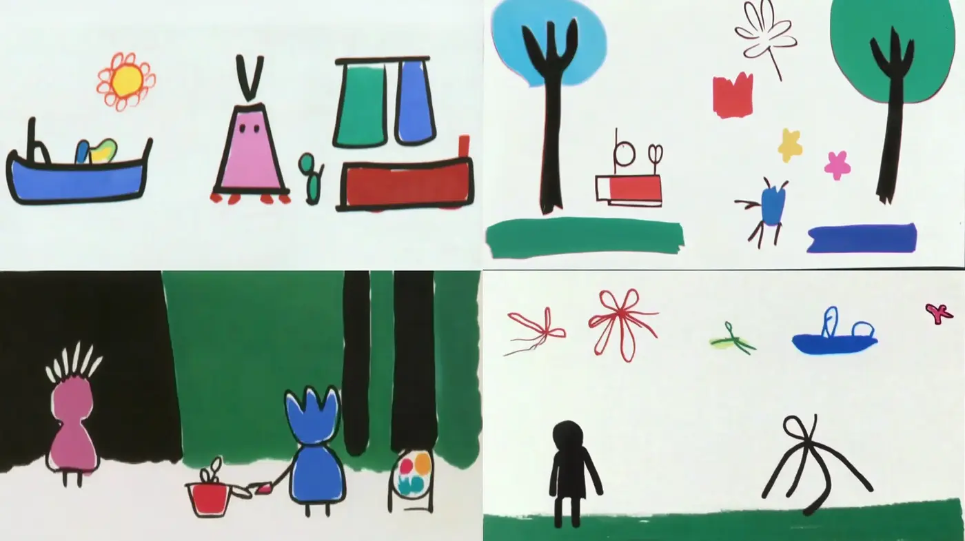 Playful Simplicity in Stylized Childlike Artistry - Midjourney sref style