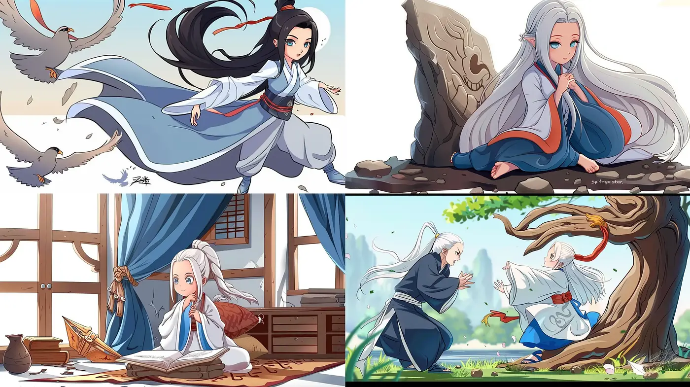 Ethereal Eastern-Inspired Fantasy Illustration Series - Midjourney sref style