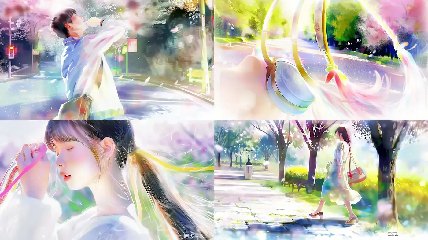 Delicate Dreamlike Scenes with Ethereal Quality - Midjourney sref style