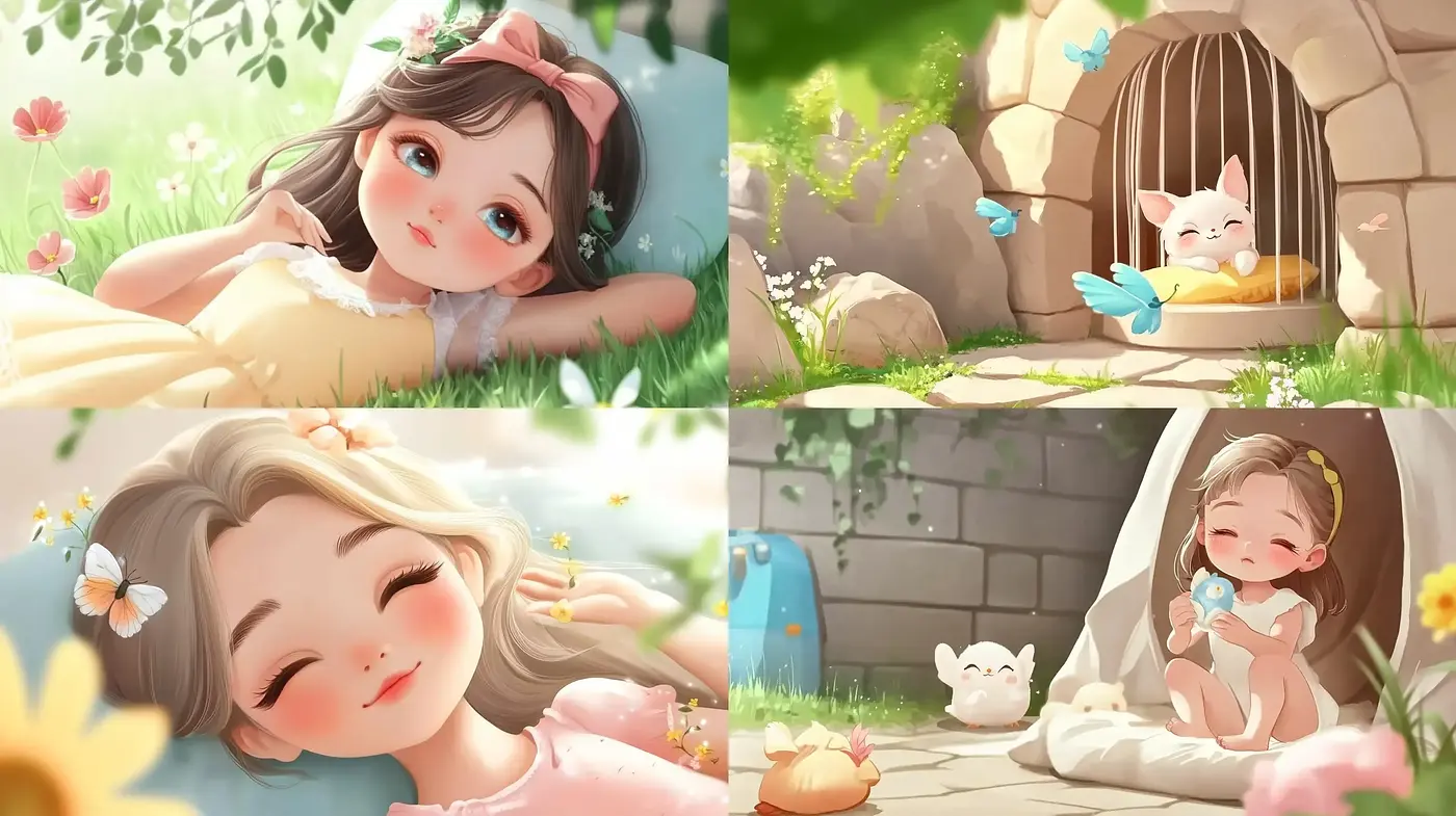 Serene Pastel Dreamscape with Anime Inspiration - Midjourney sref style