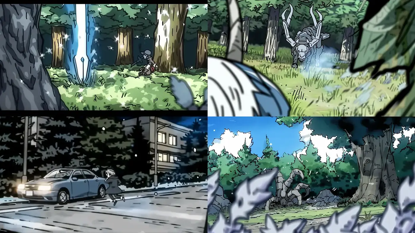 Dynamic and immersive comic-inspired visual narrative with a blend of realism and fantasy elements - Midjourney sref style