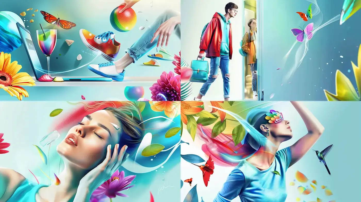 Vibrant and Lively Illustrations with a Touch of Modern Whimsy - Midjourney sref style