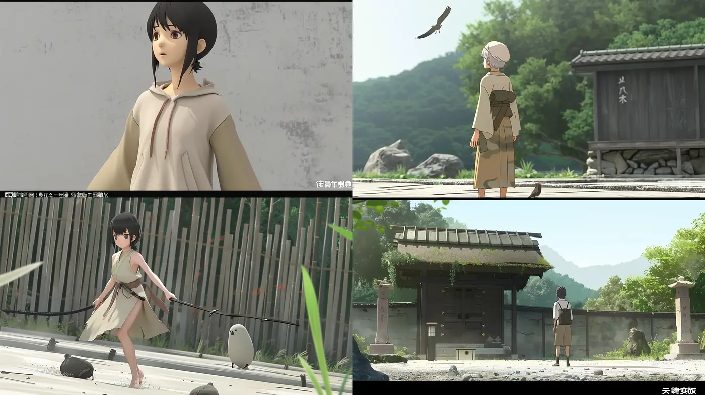 Ethereal Serenity in Japanese Animation Aesthetic - Midjourney sref style