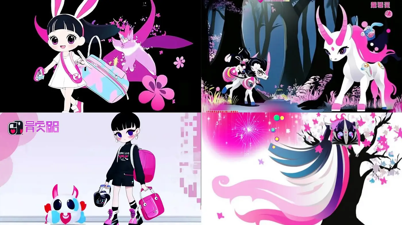 Neon Noir Fantasy: A Digital Anime Fusion with Vibrant Accents - Midjourney sref style