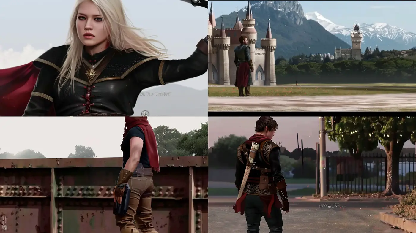 Epic Fantasy Adventure Cinematic Stylization - Midjourney sref style