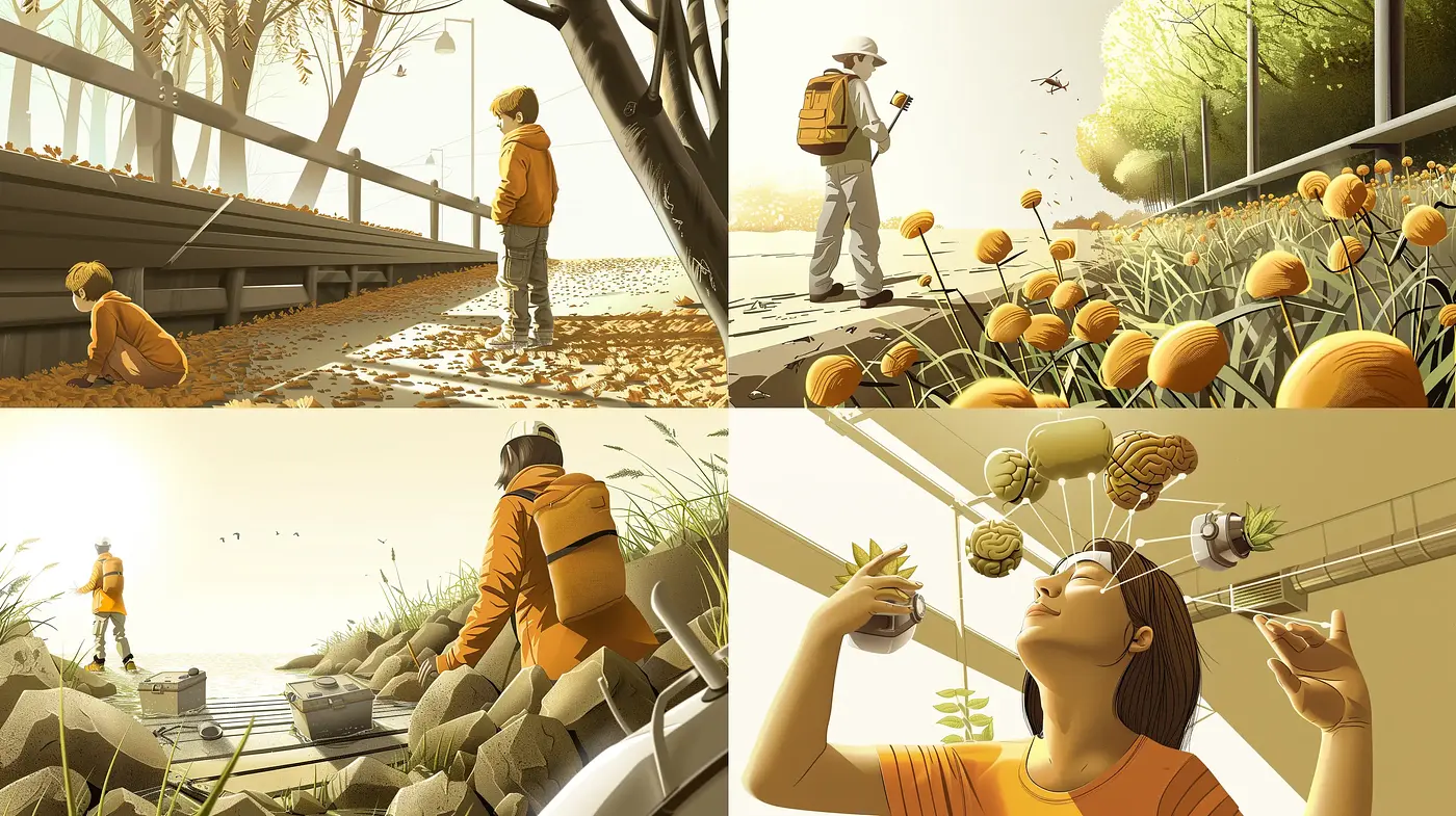 Warm Golden Hues of Serenity: A Consistent Autumnal Essence in Digital Art - Midjourney sref style