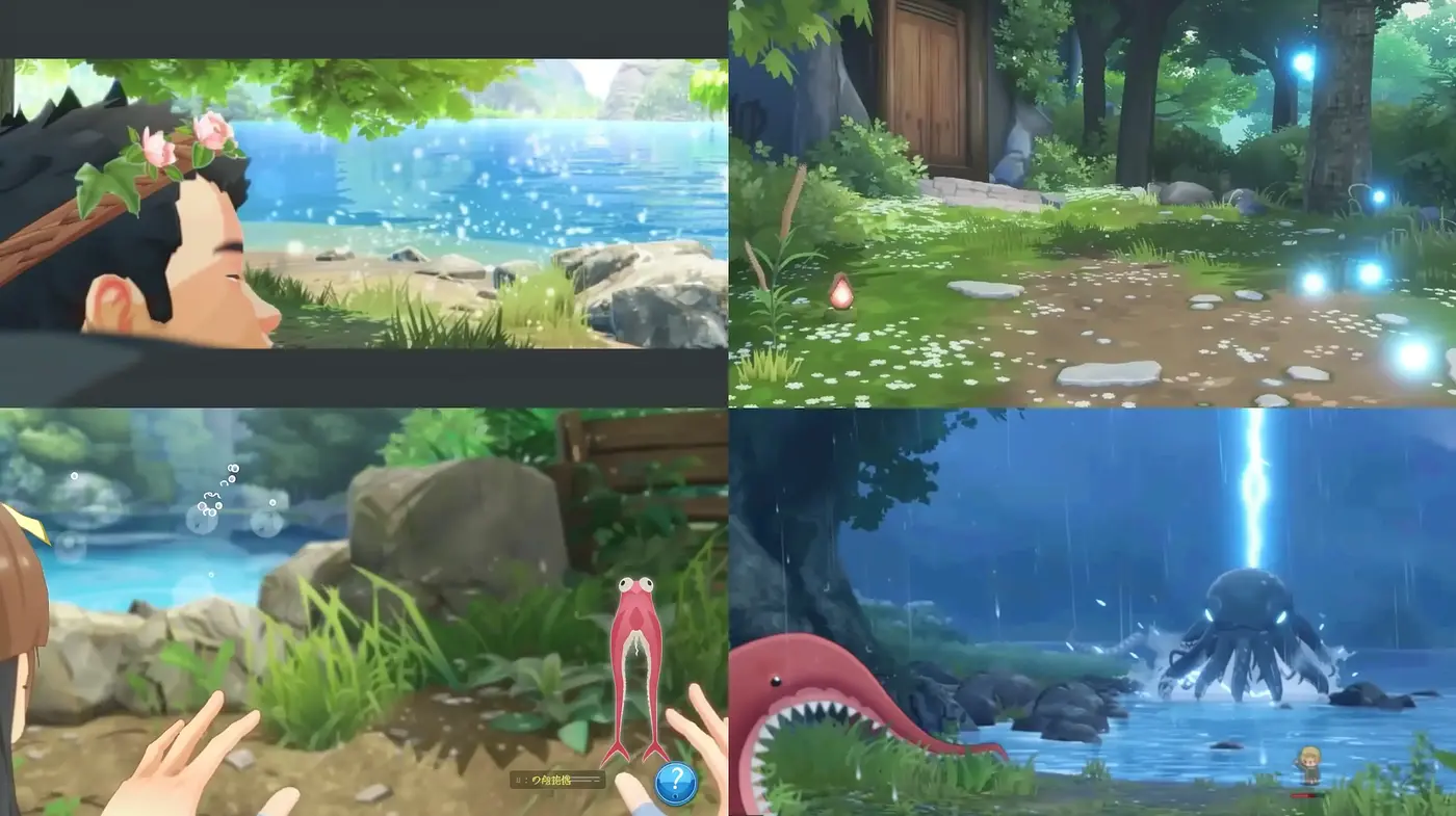 Serene and Picturesque Anime-Inspired Fantasy Settings - Midjourney sref style