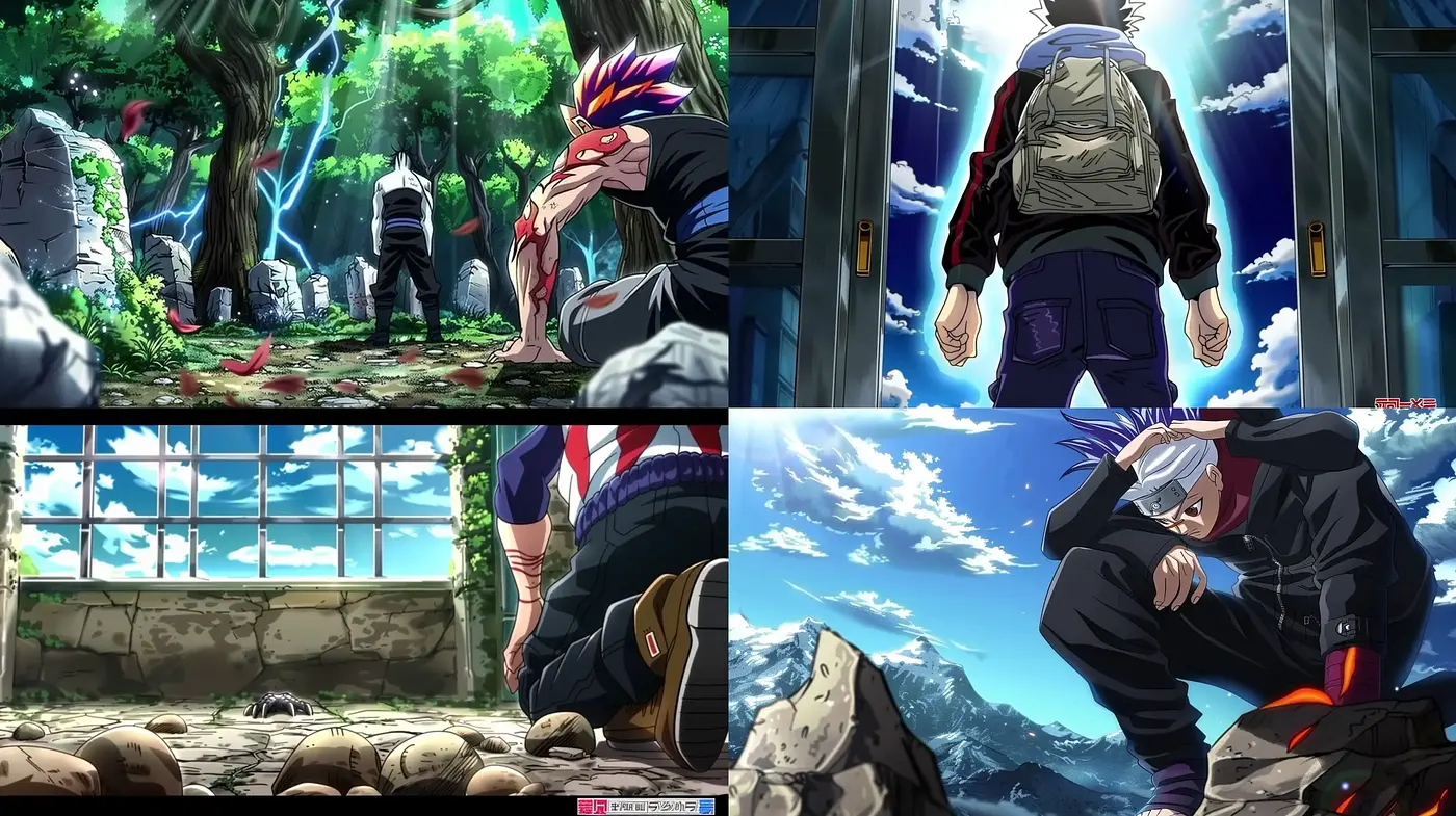 Dynamic Anime-Inspired Visual Storytelling with Rich Environmental Detail - Midjourney sref style