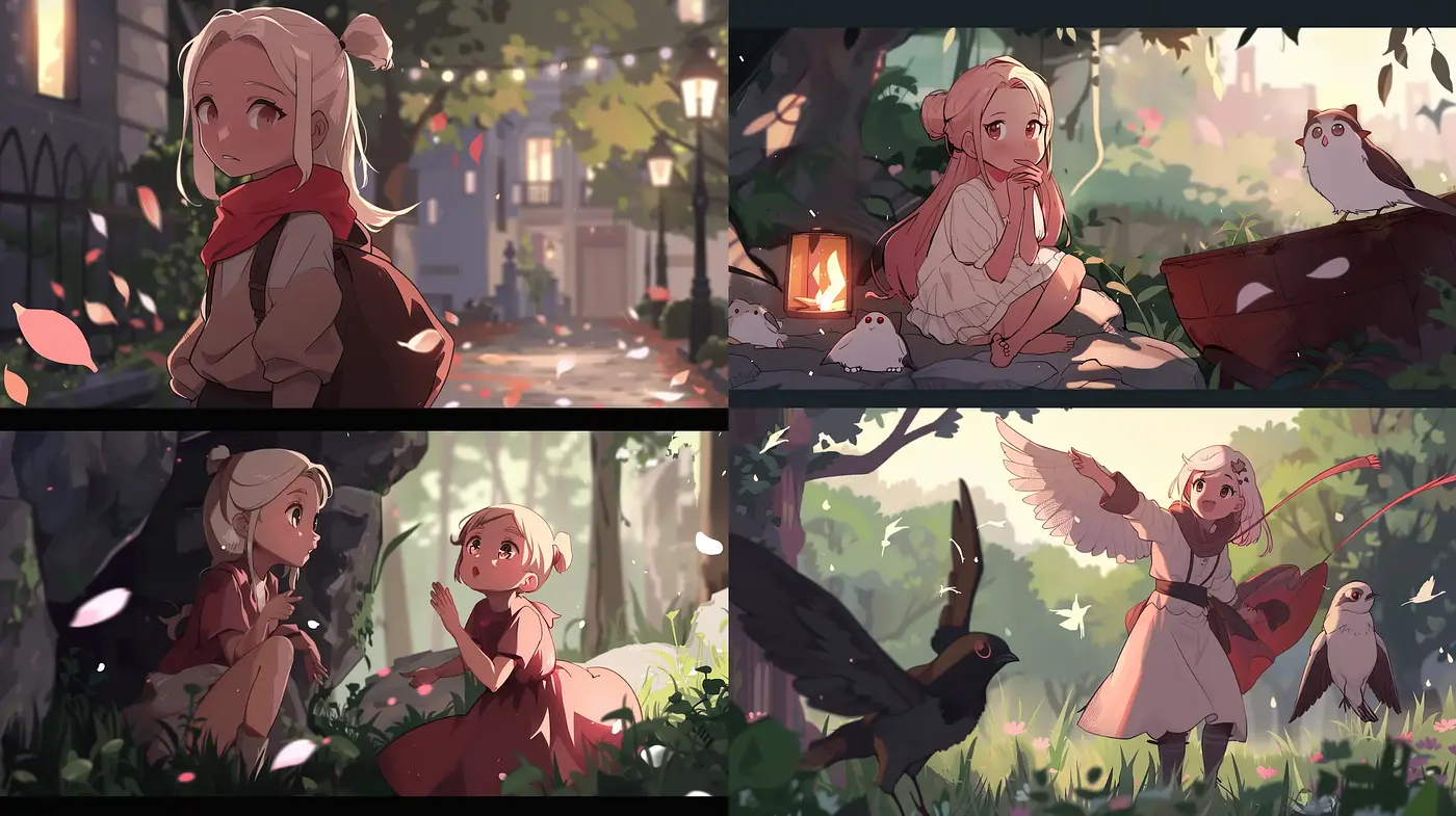 Whimsical Natural Harmony: A Serene Interplay of Light and Nature in Soft Animated Tableaus - Midjourney sref style