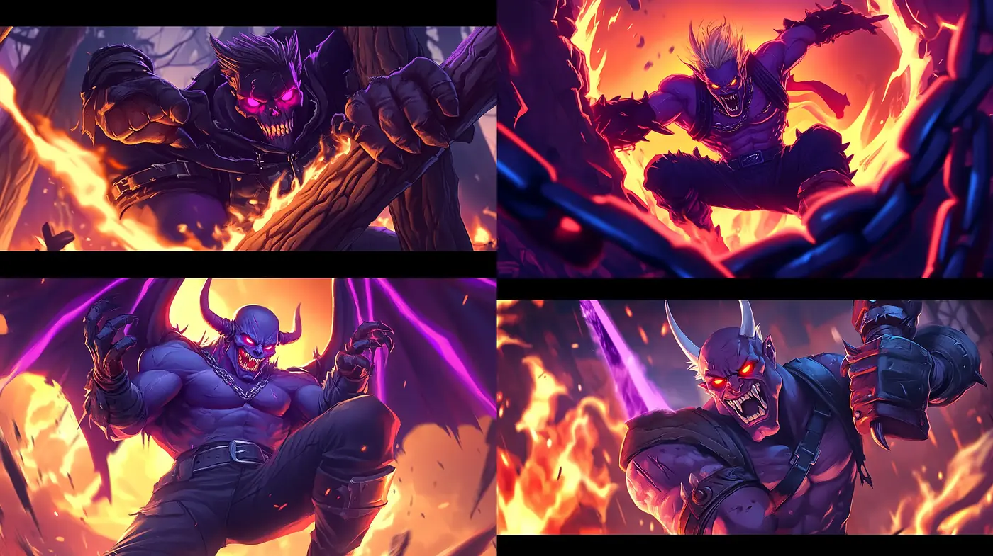 Dynamic Fiery Fantasy: A Fusion of Intense Emotions and Vivid Imagery - Midjourney sref style