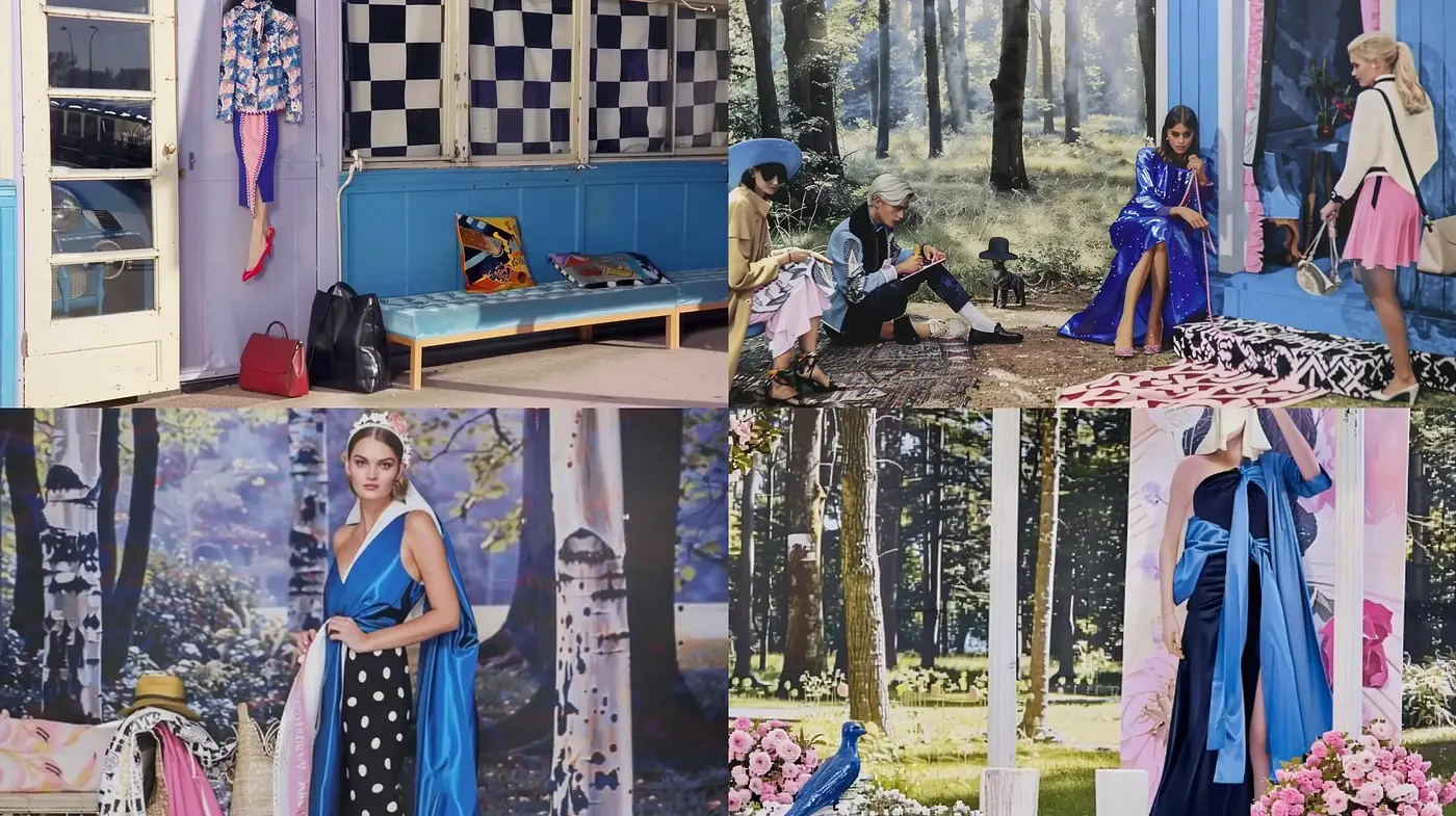 Enchanted Forest Couture: A Melding of Fashion and Nature in a Surrealist Dreamscape - Midjourney sref style