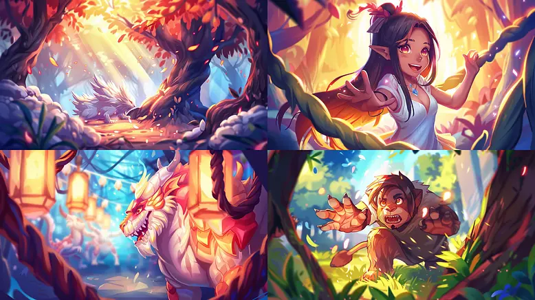 Ethereal Fantasy Glow: A Consistent Artistic Expression Across Imaginative Realms