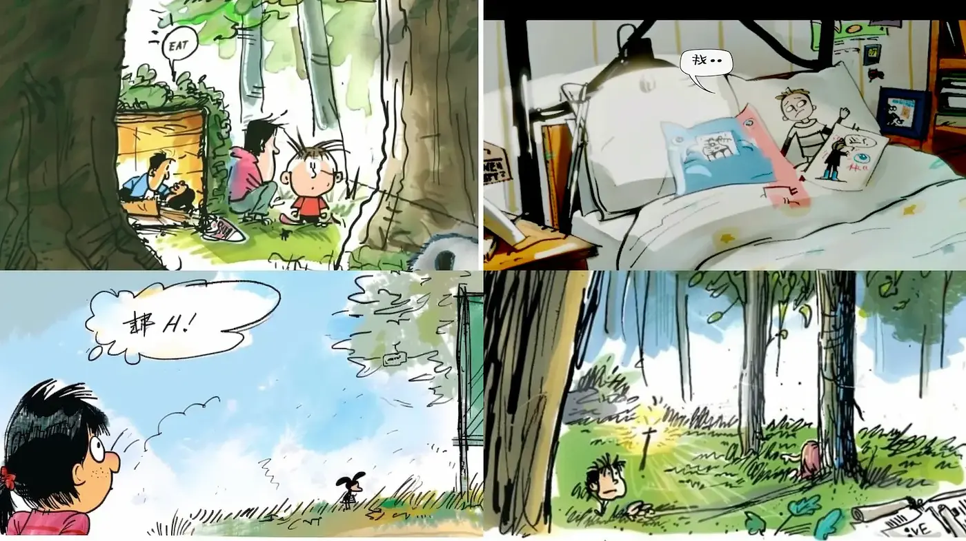 Whimsical and Playful Illustrations with a Nostalgic Touch - Midjourney sref style