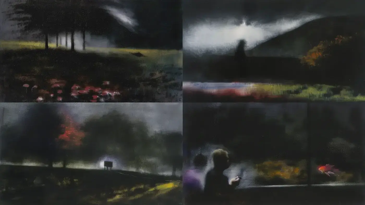 Mysterious and Atmospheric Aesthetic with Abstraction and Depth - Midjourney sref style