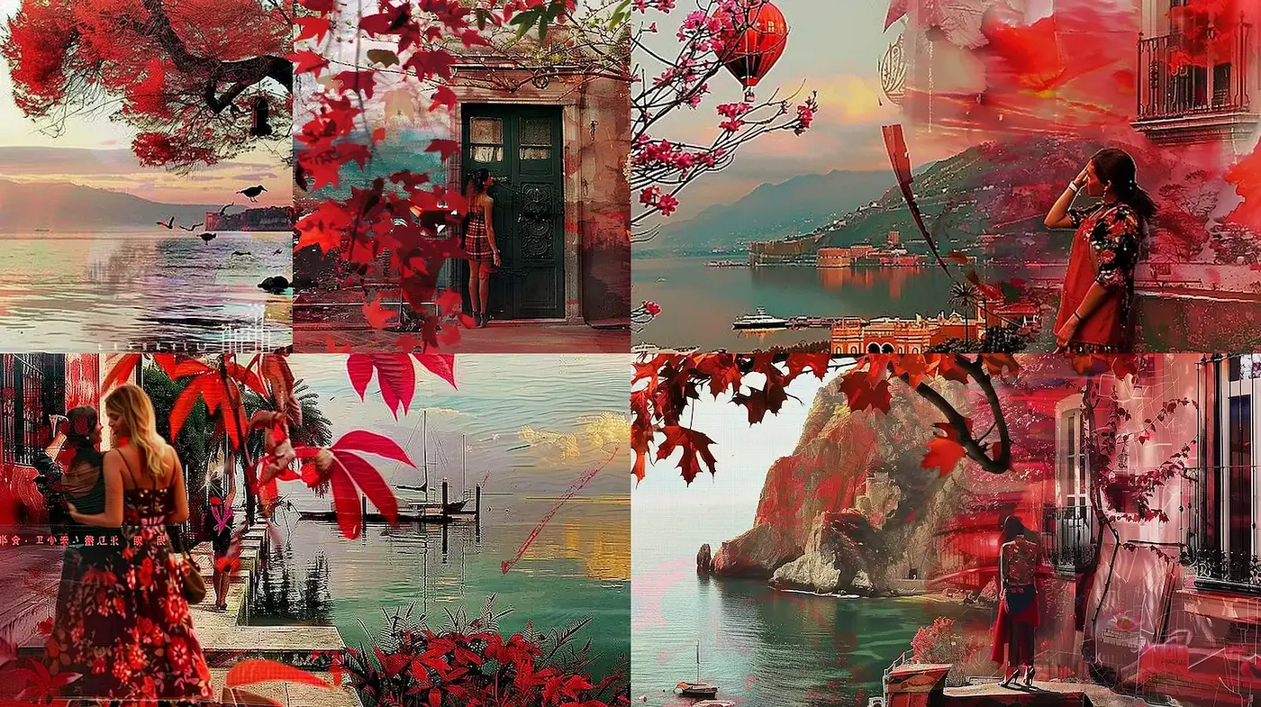 Dynamic Visuality with a Vivid Autumn Aesthetic - Midjourney sref style