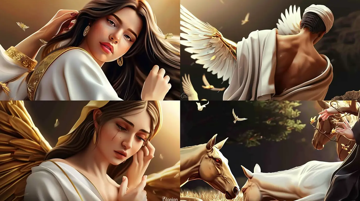 Celestial Golden Glow: A Harmonic Synthesis of Baroque and Digital Painting Techniques - Midjourney sref style
