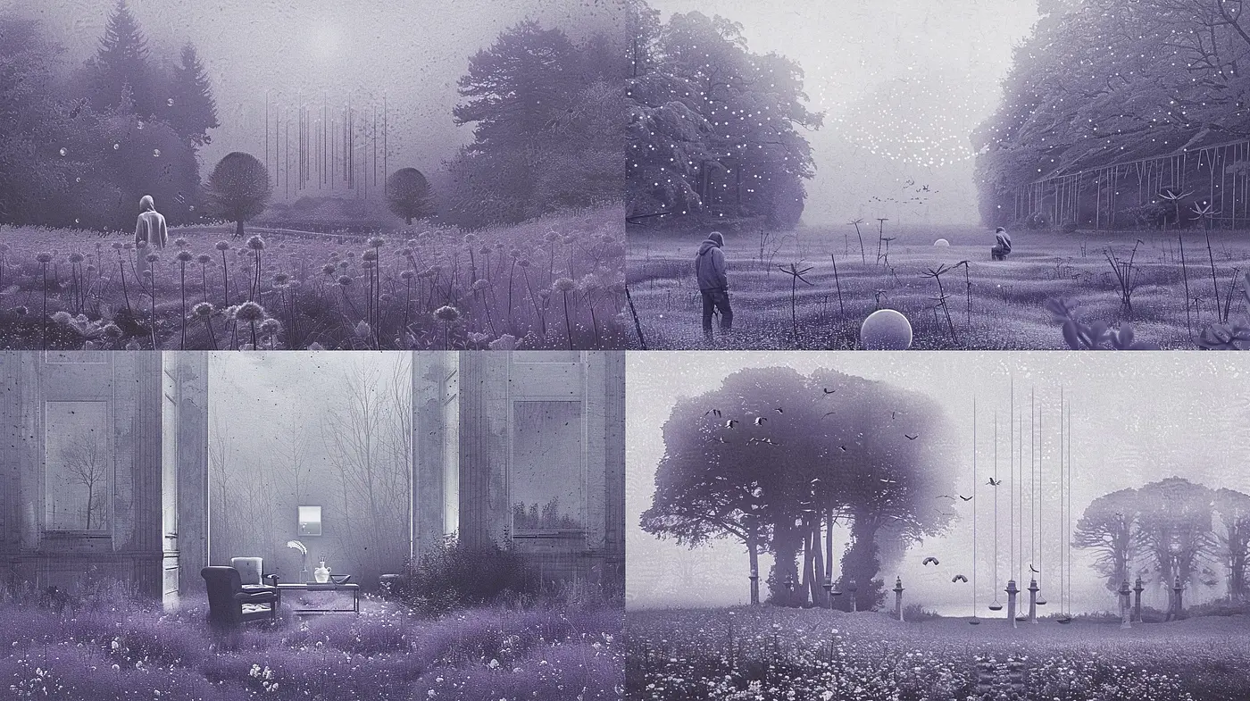 Ethereal Pastel Dreamscape: A Surrealistic Journey through Misty Visions - Midjourney sref style