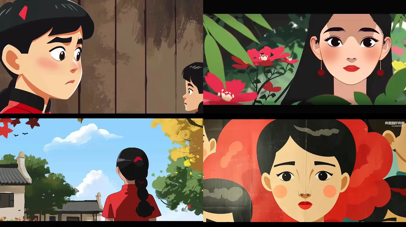 Elegant Fusion of East Asian Anime with Contemporary Digital Artistry - Midjourney sref style