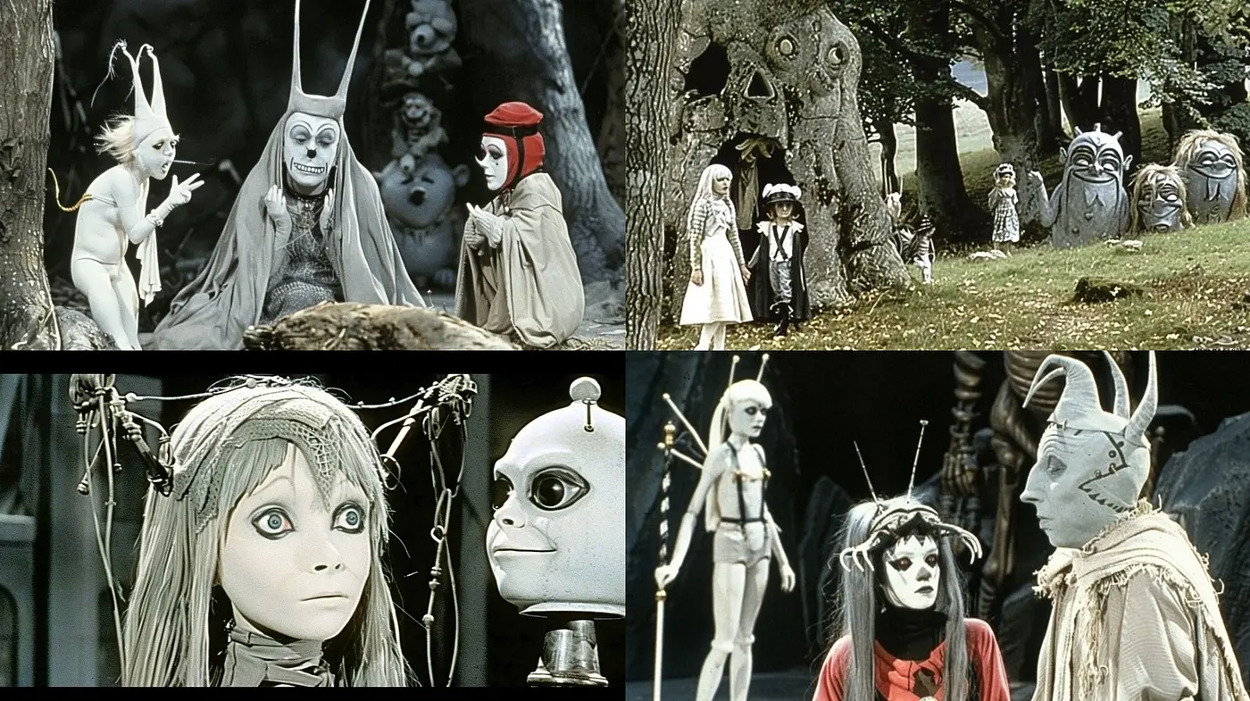 Ethereal Whimsy in Monochrome: A Sylvan Dream in Grey - Midjourney sref style