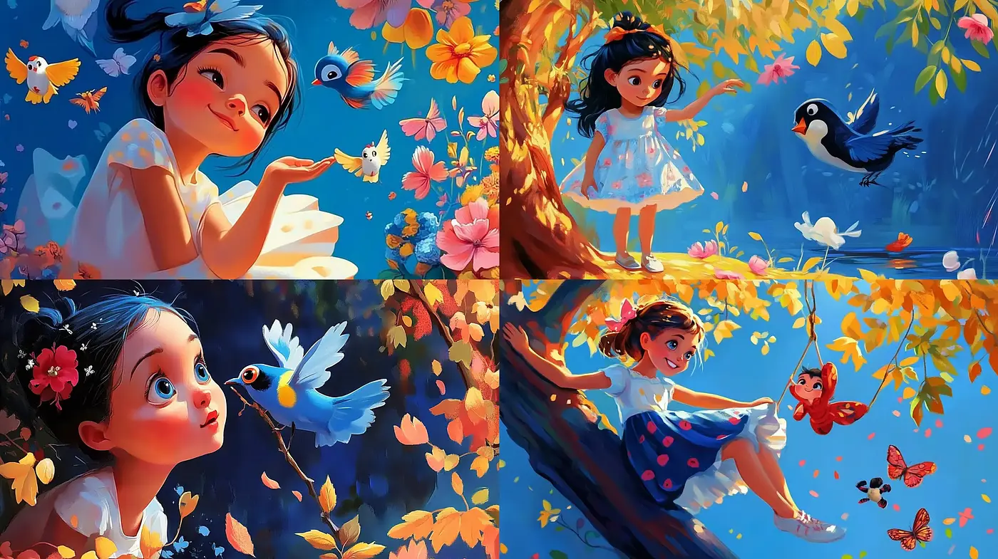 Enchanted Vibrance: A Whimsical Animation-Inspired Style - Midjourney sref style