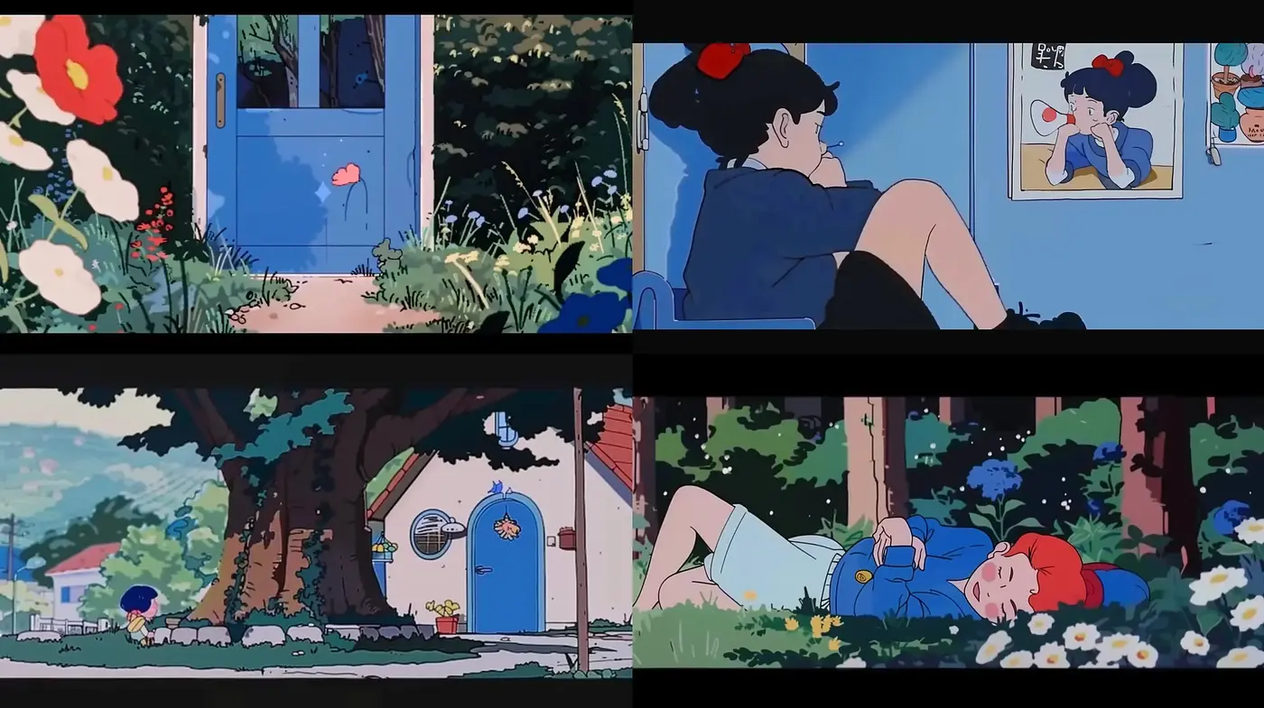 Serene Anime-Inspired Idyllic Sceneries - Midjourney sref style