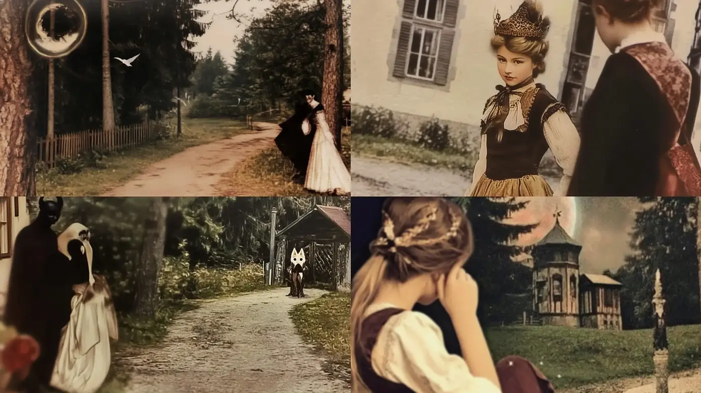 Sepia-Toned Pastoral Dreamscapes with Surreal Overtones - Midjourney sref style