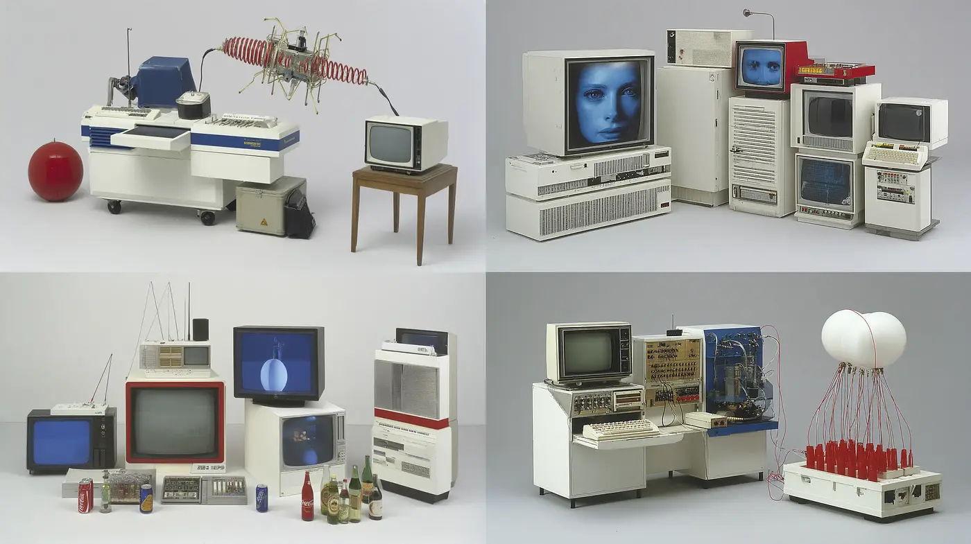 Futuristic Vintage Aesthetic with a Tech-Inspired Flair - Midjourney sref style