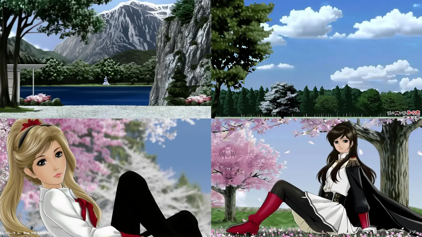 Serene Anime-Inspired Digital Landscapes and Portraiture - Midjourney sref style