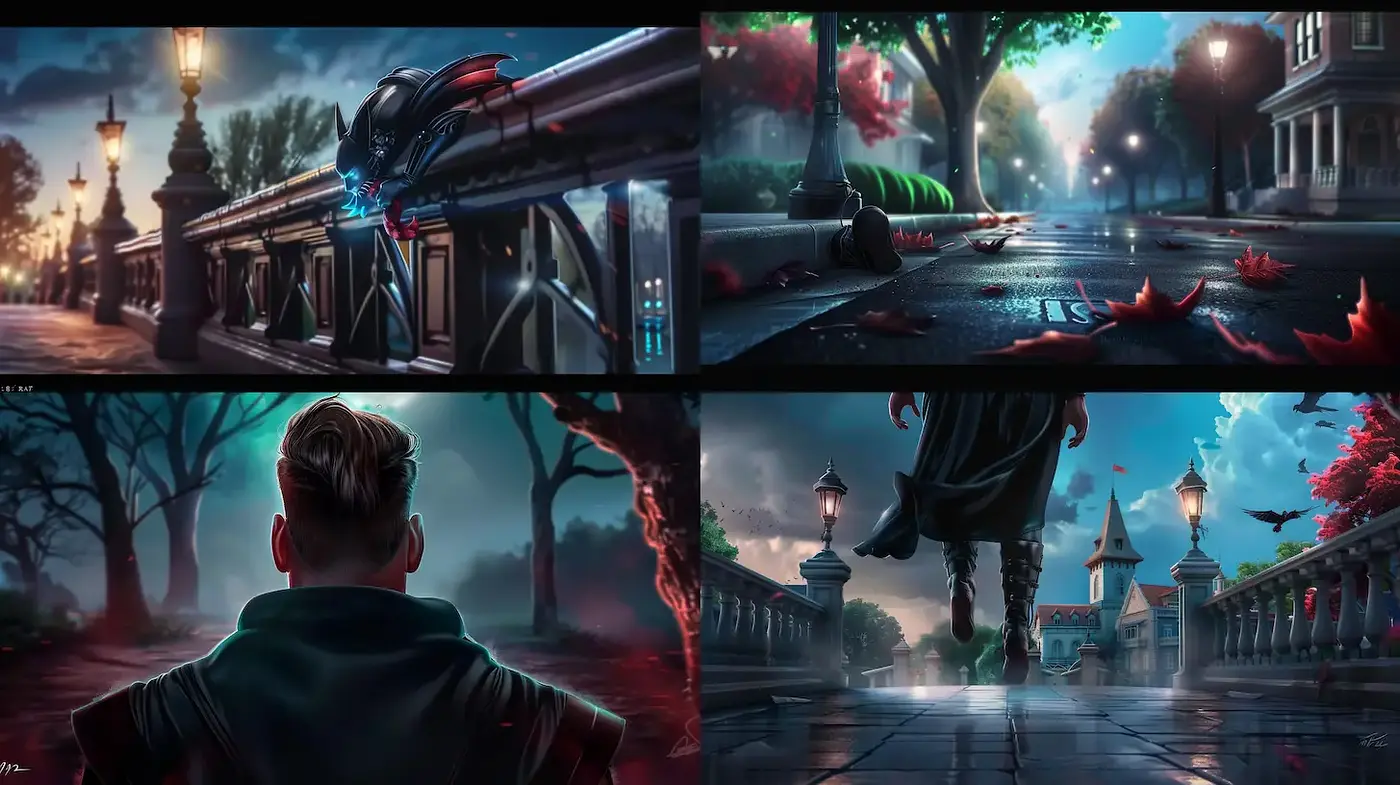 Ethereal Urban Landscapes with a Cinematic Touch - Midjourney sref style