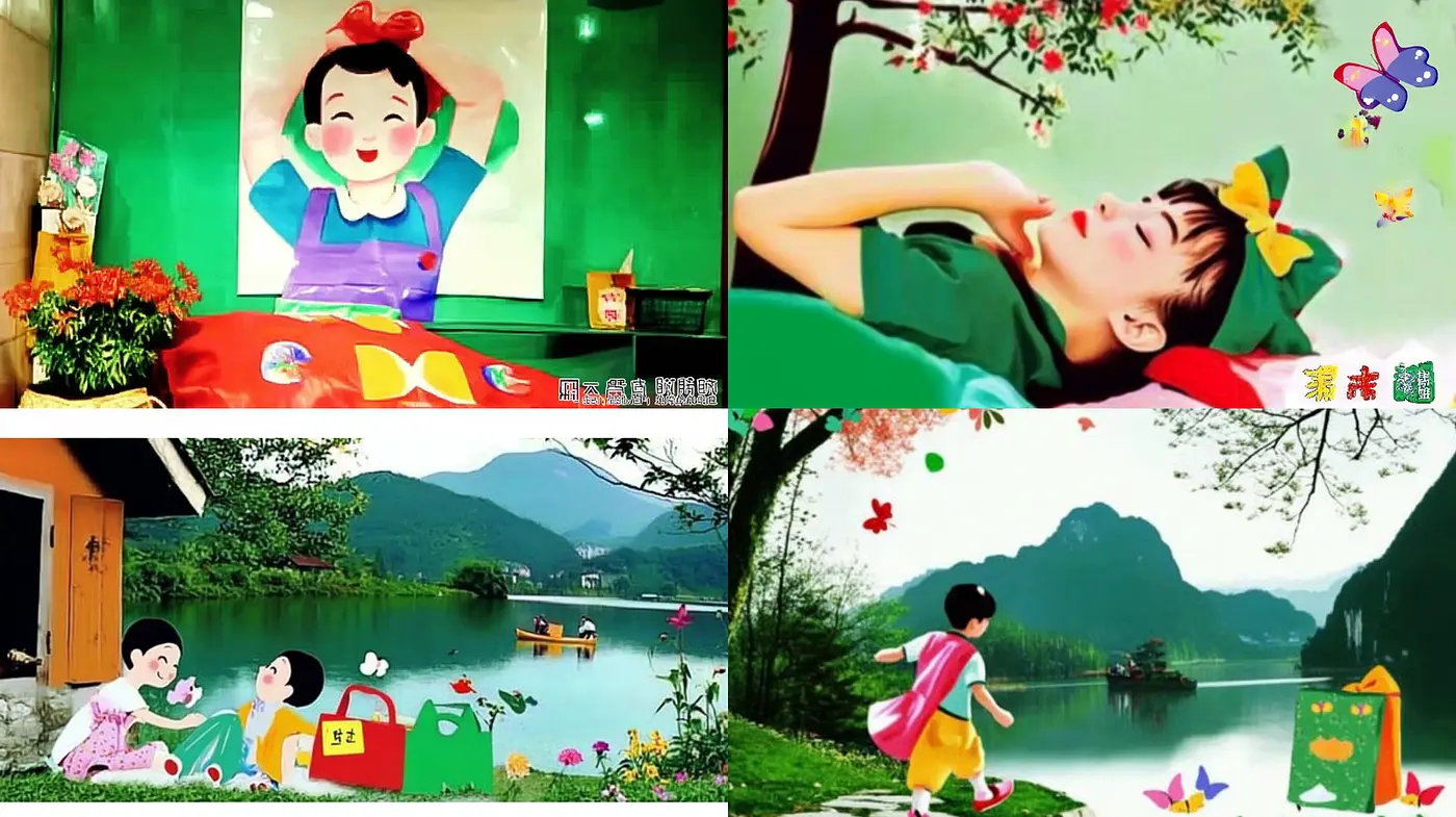 Playful and Whimsical Illustrations with a Retro Touch - Midjourney sref style