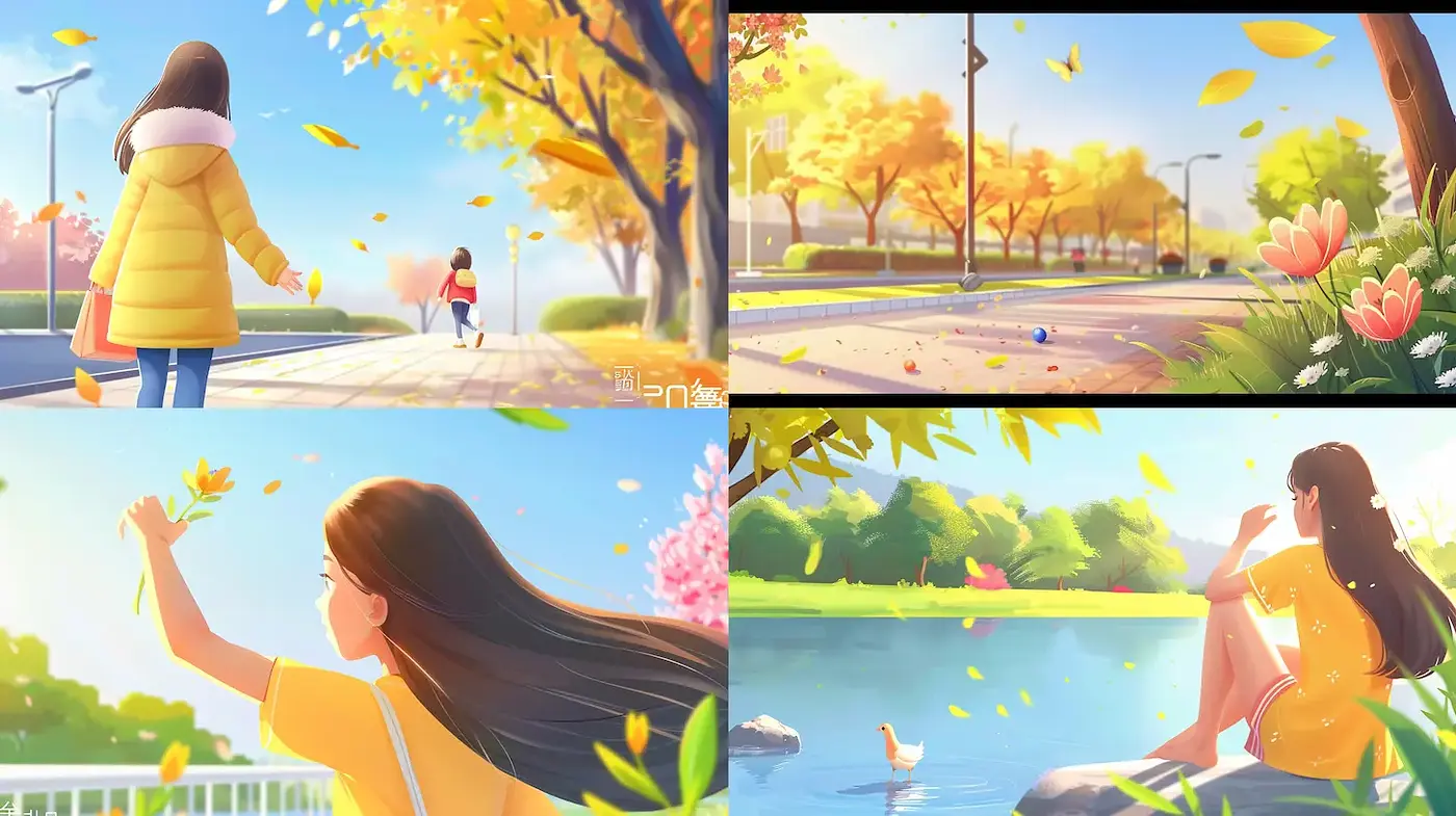 Whimsical Autumn Scenes with a Warm, Inviting Atmosphere - Midjourney sref style