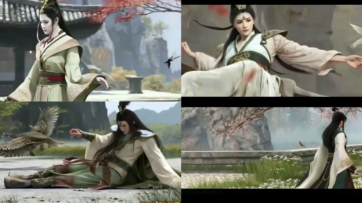 Ethereal Elegance in Serene Classical Asian Sceneries - Midjourney sref style