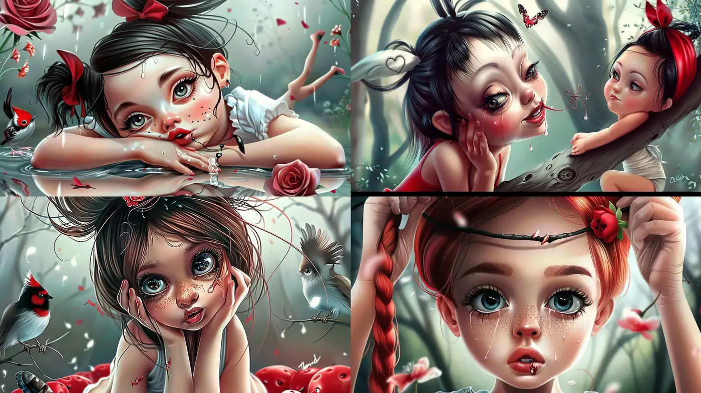 Enchanting Whimsy: A Fusion of Hyperrealism and Surreal Fantasy - Midjourney sref style