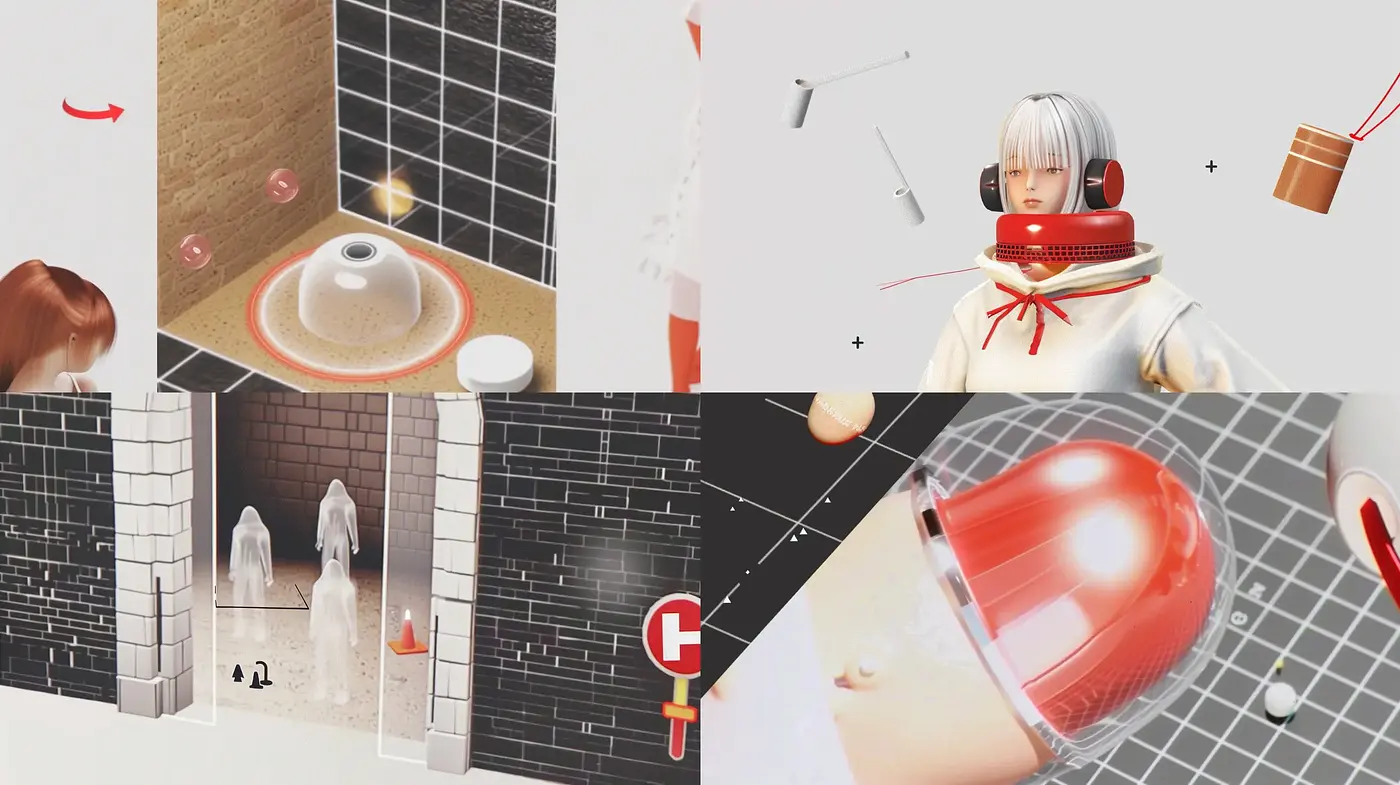 Modern Minimalism Meets Surreal Sci-Fi Aesthetic - Midjourney sref style