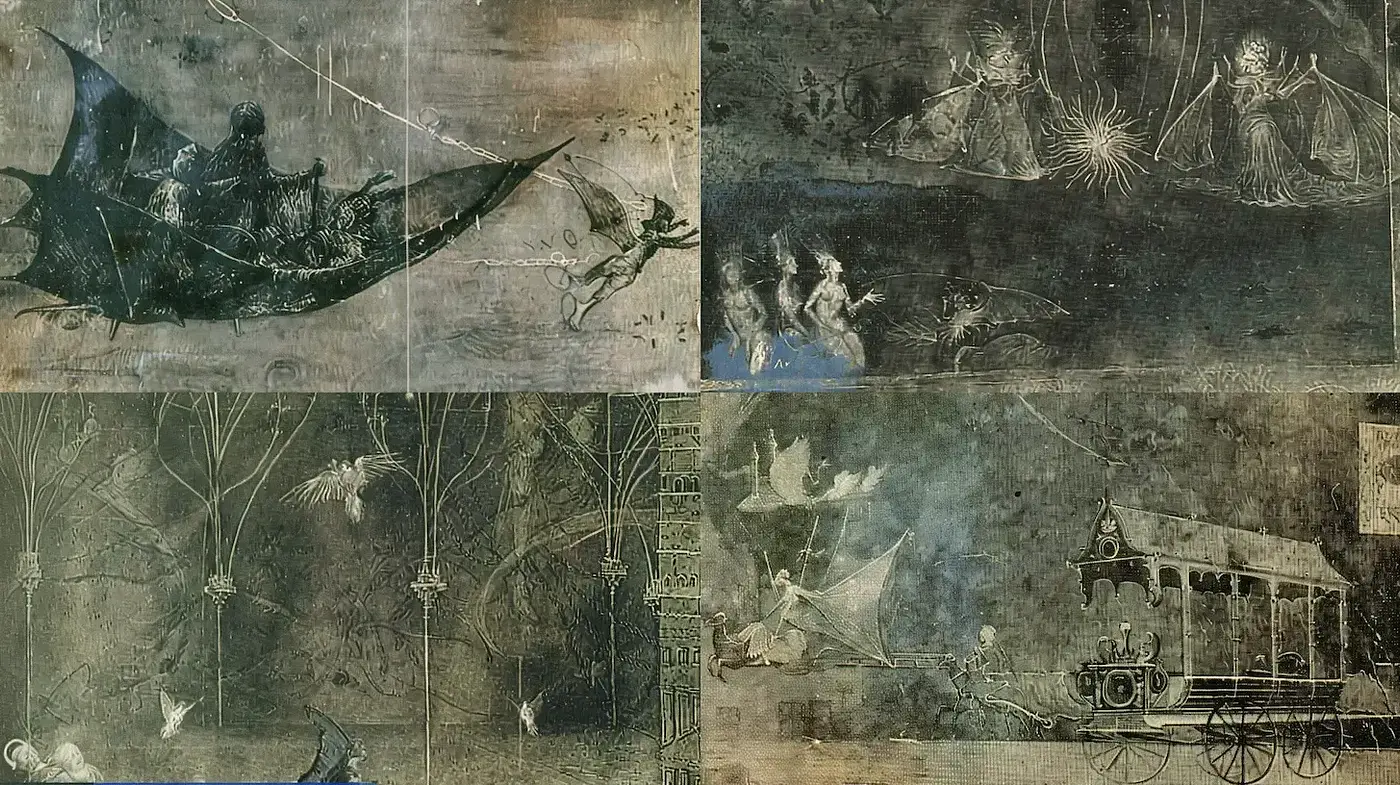 A Haunting Exploration of Ethereal Landscapes and Mystical Characters - Midjourney sref style