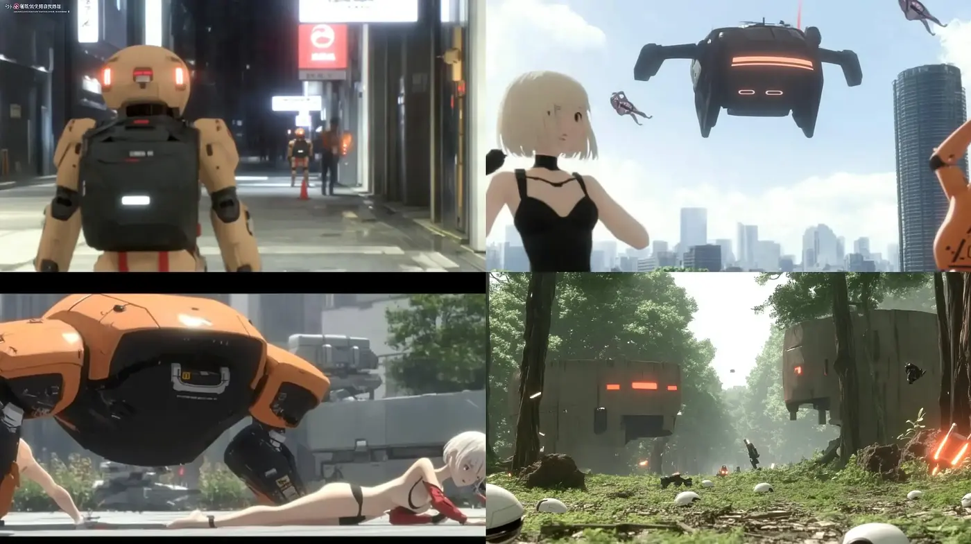Futuristic Urban Dystopia with Anime Sensibilities - Midjourney sref style