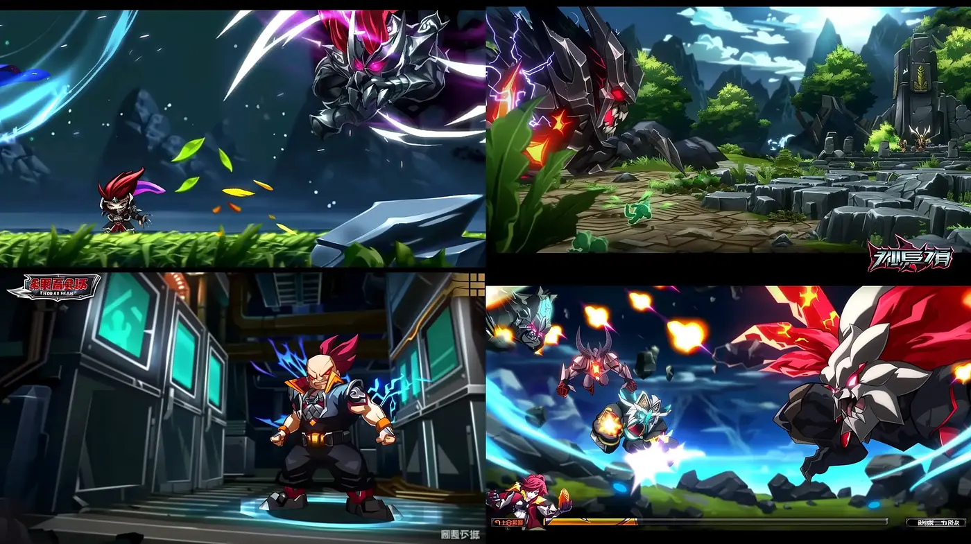 Dynamic Anime-Inspired Action Artistry with Vivid Color Schemes - Midjourney sref style