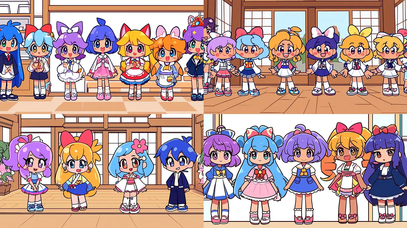 Vibrant and Playful Cartoon Aesthetic with Strong Character Design - Midjourney sref style
