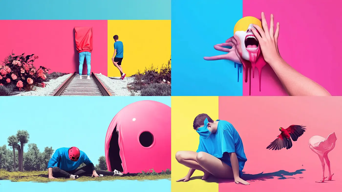 Hyperreal Surrealism with a Pop Art Influence - Midjourney sref style