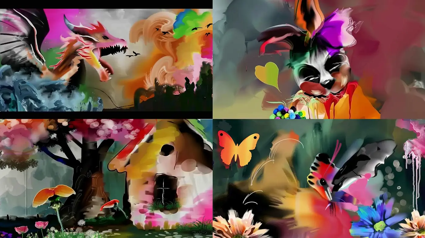 Whimsical Dreamscape Fusion with Expressionistic Flair - Midjourney sref style
