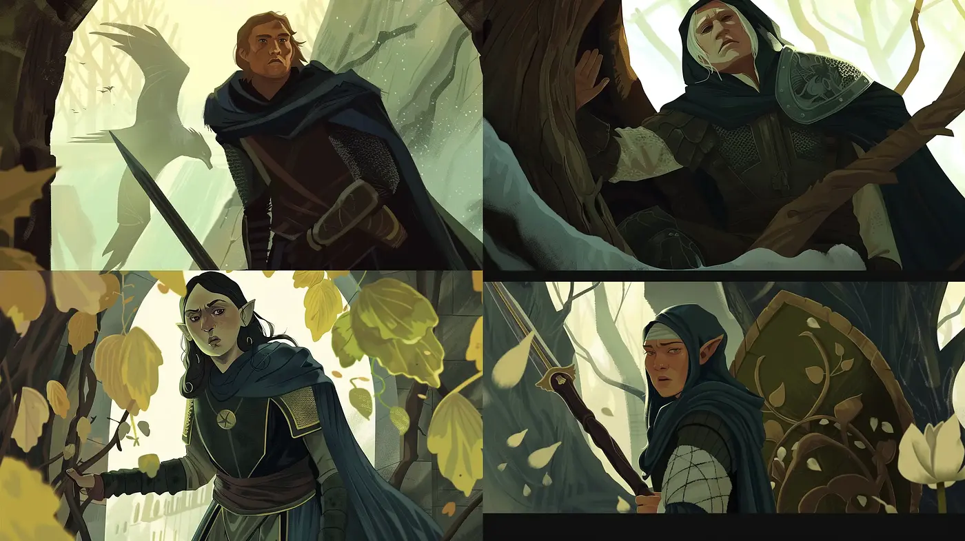 Ethereal Autumnal Fantasy: A Cohesive Artistic Narrative - Midjourney sref style