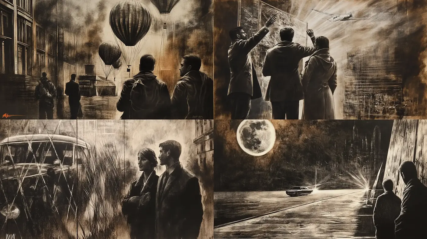 Shadowy Nostalgia in Sepia Tones - Midjourney sref style