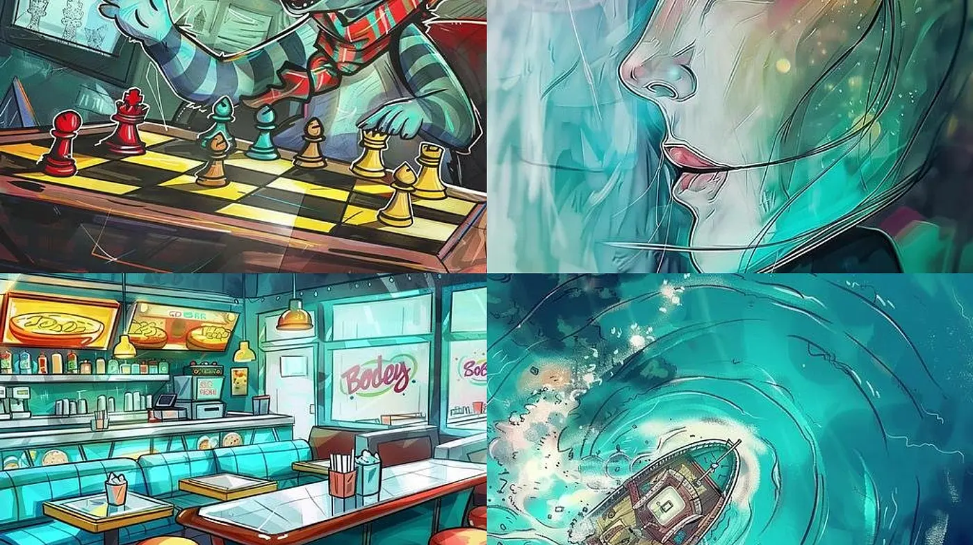 Vibrant Comic Fusion with Transcendent Tones and Textural Intrigue - Midjourney sref style
