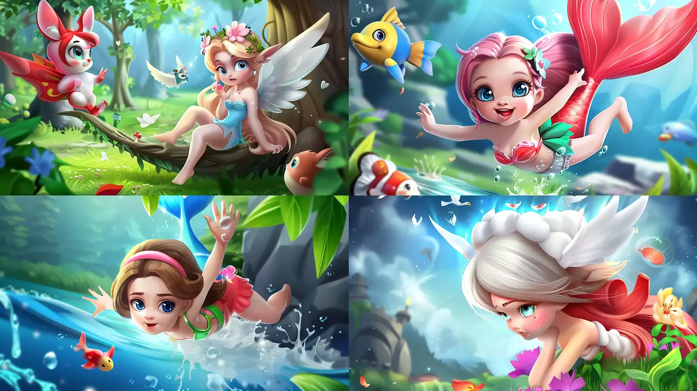 Enchanting Fantasia: A Journey Through Whimsical Animation - Midjourney sref style
