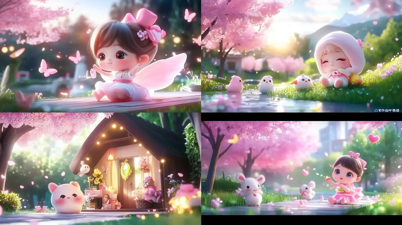 Enchanted Springtime Reverie: A Serene Pastel Dreamscape - Midjourney sref style